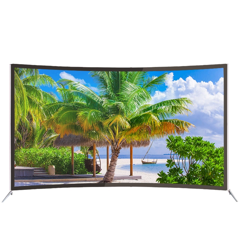 49/50/55/60/65 Inch Curved Glass Android Smart TV LED 4K TV Smart Television Curved LED TV Screen