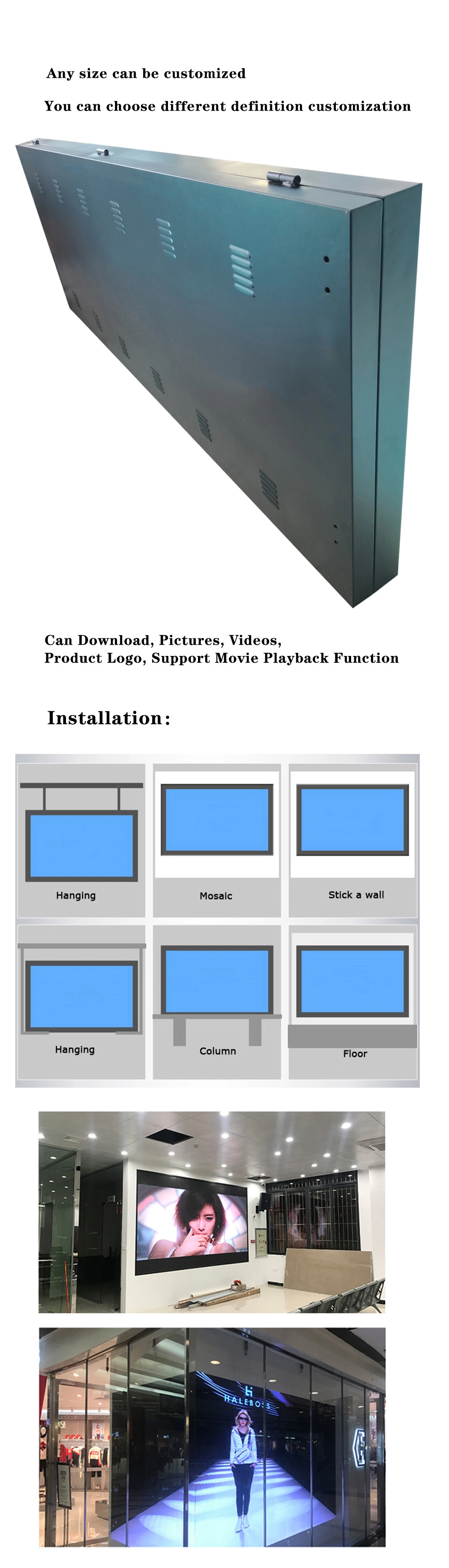 Foldable Moveable LED Display Creative Rental LED Screen