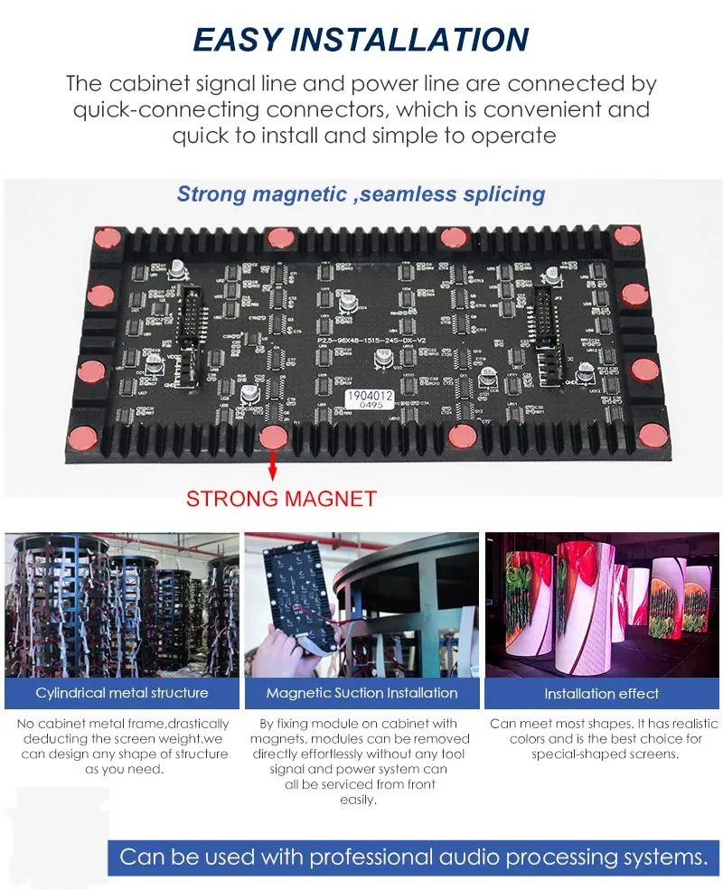 P2 P2.5 Flexible LED Module Folded Display Rubber Soft Screen