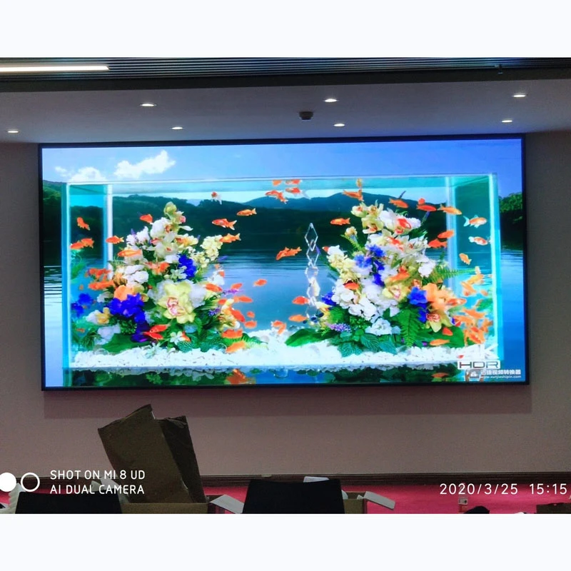 P4 Indoor Front LED Advertising Flexible LED Screen Display Large TV Screen