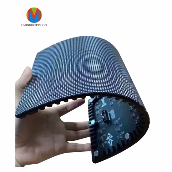 屋内 P4 円筒柱ソフト モジュール湾曲した適用範囲が広い LED ディスプレイ スクリーン